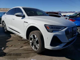 2021 Audi e-tron Sportback Premium Plus with VIN WA12AAGEXMB002128, listed as a Copart auction lot 88080725 with 59,426 mi miles and Salvage title. Bid and sale history available at DreamBid. Image 4.