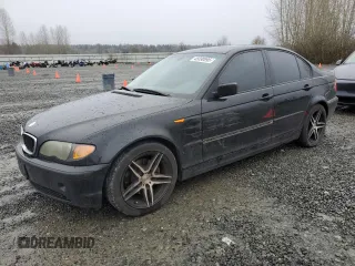 2005 BMW 3 Series 325i with VIN WBAAZ33425KW77909, listed as a Copart auction lot 45690895 with 146,894 mi miles and Salvage Title. Bid and sale history available at carsss.com. Image 1.