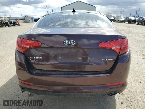 2012 Kia Optima EX with VIN 5XXGN4A74CG037395, listed as a Copart auction lot 49494385 with 124,661 mi miles and Salvage Title. Bid and sale history available at carsss.com. Image 6.