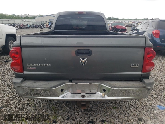 2005 Dodge Dakota SLT with VIN 1D7HE42N65S160583, listed as a Copart auction lot 61182565 with 277,936 mi miles and Salvage title. Bid and sale history available at DreamBid. Image 6.