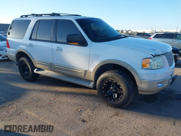 2006 Ford Expedition Eddie Bauer z VIN 1FMFU18586LA33979, wystawiony jako IAAI lot #41612898 z przebiegiem 250 956 mil mil oraz . Historia ofert i sprzedaży dostępna na DreamBid. Obrazek 1.