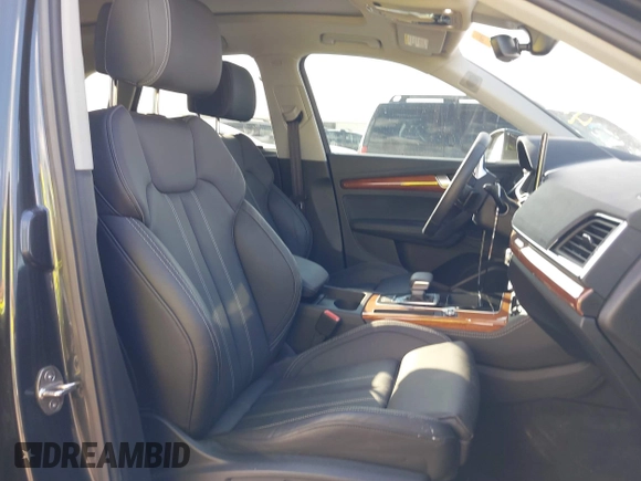 2023 Audi Q5 Premium Plus with VIN WA1BBAFY4P2112508, listed as a IAAI auction lot 40892423 with 24,492 mi miles and . Bid and sale history available at DreamBid. Image 5.