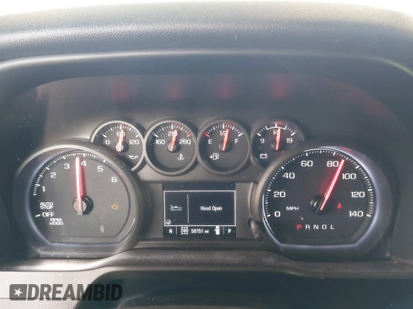2021 Chevrolet Silverado 1500 Custom with VIN 3GCPYBEK4MG162700, listed as a IAAI auction lot 42079017 with 56,151 mi miles and . Bid and sale history available at DreamBid. Image 7.