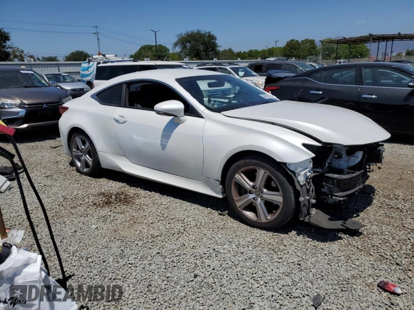2016 Lexus RC 200t F Sport with VIN JTHHA5BC5G5002326, listed as a Copart auction lot 58969195 with 49,136 mi miles and Salvage title. Bid and sale history available at DreamBid. Image 4.