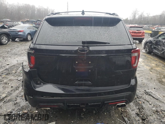 2017 Ford Explorer Sport with VIN 1FM5K8GT9HGB38228, listed as a Copart auction lot 44203005 with Not Provided miles and Salvage Title. Bid and sale history available at carsss.com. Image 6.