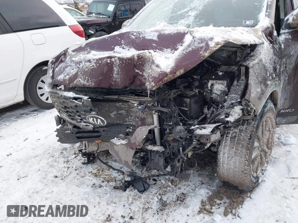 2019 Kia Sorento LX V6 with VIN 5XYPGDA5XKG569320, listed as a IAAI auction lot 41299982 with 115,407 mi miles. Bid and sale history available at carsss.com. Image 6.
