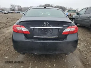 2011 Infiniti M37 with VIN JN1BY1AR5BM372565, listed as a Copart auction lot 84154384 with 318,255 mi miles and Salvage Title. Bid and sale history available at carsss.com. Image 6.