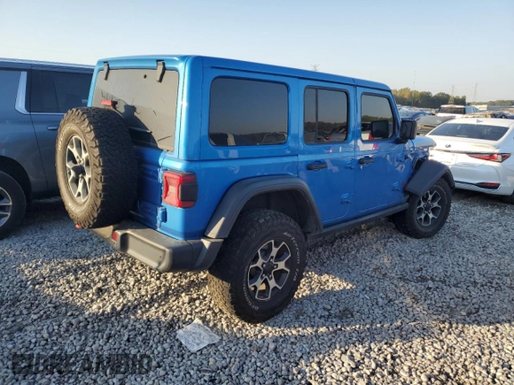 2022 Jeep Wrangler Unlimited Rubicon with VIN 1C4HJXFG8NW106102, listed as a Copart auction lot 77374814 with 45,546 mi miles and Salvage title. Bid and sale history available at DreamBid. Image 3.