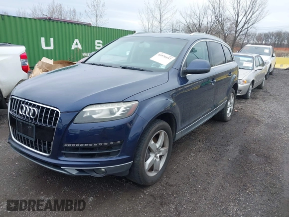 2013 Audi Q7 3.0T Premium Plus with VIN WA1LGAFE8DD002959, listed as a IAAI auction lot 41970557 with 184,945 mi miles. Bid and sale history available at carsss.com. Image 2.
