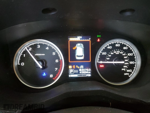 2020 Subaru Forester Limited with VIN JF2SKAUC5LH588076, listed as a Copart auction lot 63333775 with 43,694 mi miles and Salvage title. Bid and sale history available at DreamBid. Image 9.