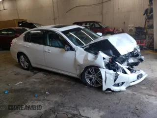 2015 Infiniti Q40 with VIN JN1CV6AR4FM651036, listed as a Copart auction lot 66326494 with 0 mi miles and Salvage Title. Bid and sale history available at carsss.com. Image 4.