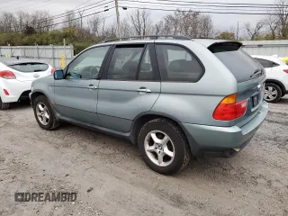 2002 BMW X5 3.0i with VIN 5UXFA53572LP44156, listed as a Copart auction lot 80611304 with 0 mi miles and Salvage Title. Bid and sale history available at carsss.com. Image 2.