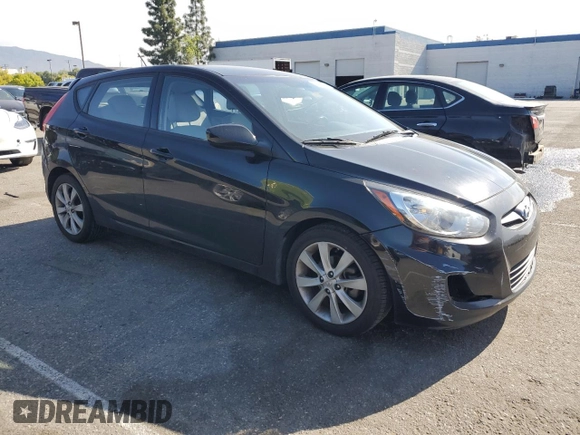 2012 Hyundai Accent SE with VIN KMHCU5AE6CU052167, listed as a Copart auction lot 52408755 with 184,652 mi miles and Clean Title. Bid and sale history available at carsss.com. Image 4.