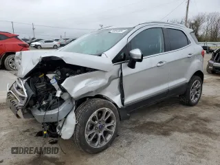 2018 Ford EcoSport Titanium z VIN MAJ6P1WL9JC178525, wystawiony jako Copart lot #50884305 z przebiegiem 51 942 mil mil oraz Szkody całkowita. Historia ofert i sprzedaży dostępna na DreamBid. Obrazek 1.