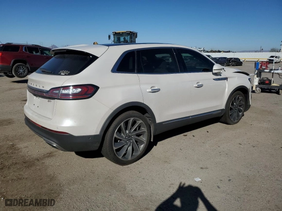 2019 Lincoln Nautilus Reserve with VIN 2LMPJ6LP6KBL18701, listed as a Copart auction lot 44176695 with 0 mi miles and Salvage Title. Bid and sale history available at carsss.com. Image 3.