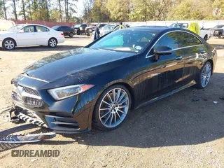 2019 Mercedes-Benz CLS with VIN WDD2J5JB0KA027835, listed as a IAAI auction lot 40901982 with 93,273 mi miles. Bid and sale history available at carsss.com. Image 2.