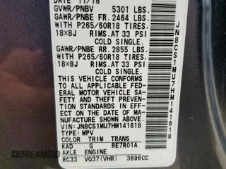 2017 Infiniti QX70 z VIN JN8CS1MU7HM141618, wystawiony jako Copart lot #59794075 z przebiegiem 114 272 mil mil oraz Szkoda całkowita • Salvage title. Historia ofert i sprzedaży dostępna na DreamBid. Obrazek 14.
