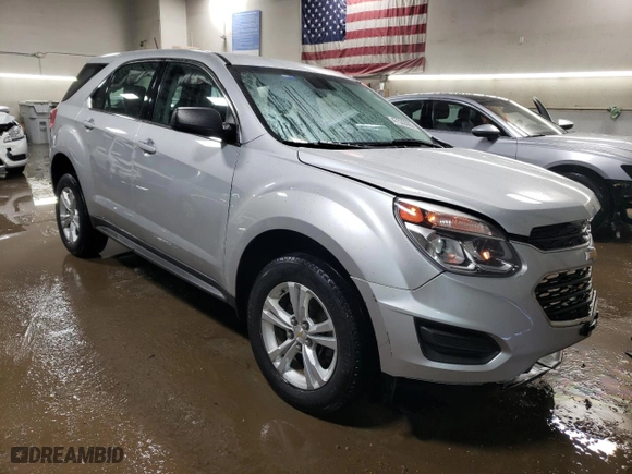 2017 Chevrolet Equinox LS with VIN 2GNALBEK8H1572698, listed as a Copart auction lot 47522865 with 68,239 mi miles and Salvage Title. Bid and sale history available at carsss.com. Image 4.