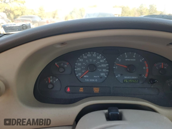 2004 Ford Mustang Deluxe with VIN 1FAFP44664F208419, listed as a Copart auction lot 46318695 with 151,942 mi miles and Salvage Title. Bid and sale history available at carsss.com. Image 9.