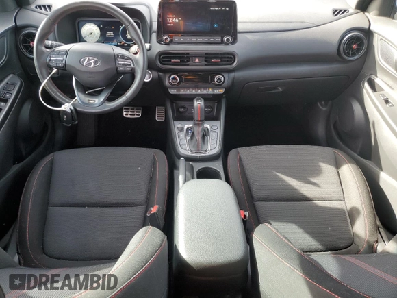 2023 Hyundai Kona N Line with VIN KM8K33A35PU990510, listed as a Copart auction lot 83109114 with 32,925 mi miles and Salvage Title. Bid and sale history available at carsss.com. Image 8.