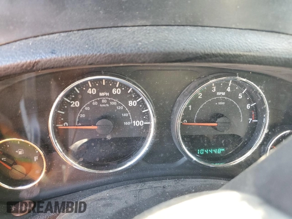 2015 Jeep Wrangler Unlimited Wrangler X with VIN 1C4BJWEG7FL580885, listed as a Copart auction lot 48891605 with 104,448 mi miles and Salvage title. Bid and sale history available at DreamBid. Image 9.