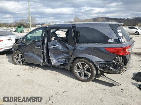 2019 Honda Odyssey Touring with VIN 5FNRL6H87KB078940, listed as a Copart auction lot 87268714 with Not Provided miles and Salvage Title. Bid and sale history available at carsss.com. Image 2.
