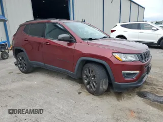 2021 Jeep Compass 80th Anniversary with VIN 3C4NJDEBXMT546477, listed as a Copart auction lot 58854585 with 57,376 mi miles and Non repairable. Bid and sale history available at DreamBid. Image 4.