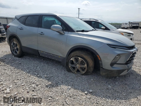 2023 Chevrolet Blazer LT с VIN 3GNKBHR45PS160277, выставлен на аукционе Copart как лот 54910665 с пробегом 29 338 миль миль и Списание • Salvage title. История ставок и продаж доступна на DreamBid. Изображение 4.