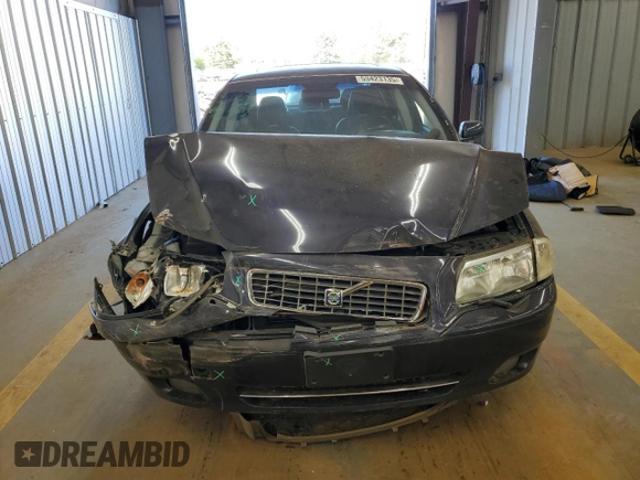 2005 Volvo S80 with VIN YV1TH592X51397154, listed as a Copart auction lot 53423135 with 0 mi miles and Salvage Title. Bid and sale history available at carsss.com. Image 5.
