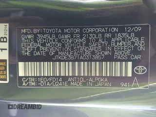 2010 Scion tC z VIN JTKDE3B71A0313857, wystawiony jako IAAI lot #42193489 z przebiegiem 132 884 mil mil oraz . Historia ofert i sprzedaży dostępna na DreamBid. Obrazek 9.