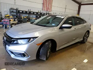 2019 Honda Civic LX with VIN 19XFC2F68KE011783, listed as a Copart auction lot 55649875 with 77,266 mi miles and Clean Title. Bid and sale history available at DreamBid. Image 1.