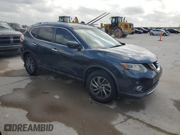 2016 Nissan Rogue SL with VIN 5N1AT2MT3GC828608, listed as a Copart auction lot 51308295 with 141,451 mi miles and Salvage Title. Bid and sale history available at DreamBid. Image 4.