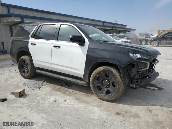 2021 Chevrolet Tahoe Commercial with VIN 1GNSKLED4MR375172, listed as a Copart auction lot 48986465 with 0 mi miles and Salvage Title. Bid and sale history available at carsss.com. Image 4.