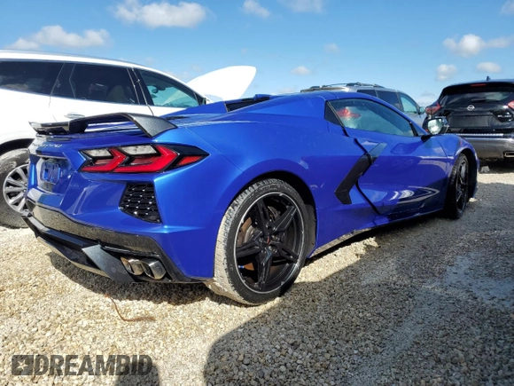 2020 Chevrolet Corvette 3LT with VIN 1G1Y83D42L5111871, listed as a Copart auction lot 73937614 with 26,692 mi miles and Non Repairable. Bid and sale history available at carsss.com. Image 3.