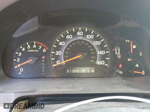 2005 Honda Odyssey EX-L with VIN 5FNRL38785B041017, listed as a Copart auction lot 52191965 with 211,949 mi miles and Salvage Title. Bid and sale history available at carsss.com. Image 9.