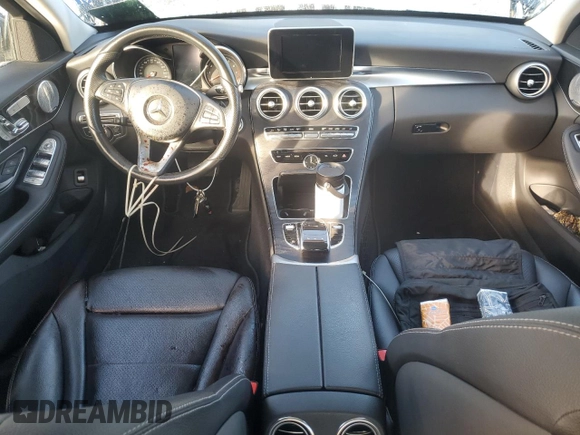 2016 Mercedes-Benz C 300 with VIN WDDWF4JBXGR179059, listed as a Copart auction lot 81296694 with Not provided miles and Salvage title. Bid and sale history available at DreamBid. Image 8.