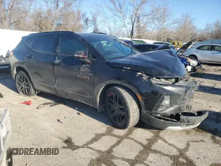 2021 Chevrolet Blazer LT with VIN 3GNKBDR45MS533533, listed as a Copart auction lot 46600745 with 131,778 mi miles and Salvage title. Bid and sale history available at DreamBid. Image 4.