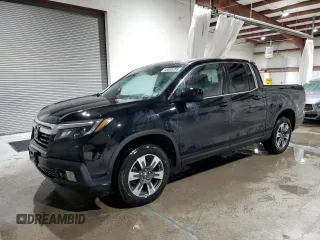 2018 Honda Ridgeline RTL with VIN 5FPYK3F59JB009923, listed as a Copart auction lot 45035285 with 107,539 mi miles and Salvage title. Bid and sale history available at DreamBid. Image 1.