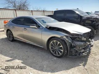 2019 Lexus LS with VIN JTHB51FF8K5007357, listed as a Copart auction lot 46069445 with 78,041 mi miles and Salvage Title. Bid and sale history available at carsss.com. Image 4.