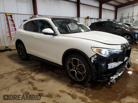 2019 Alfa Romeo Stelvio Ti z VIN ZASPAKBN4K7C49127, wystawiony jako Copart lot #57079975 z przebiegiem 55 557 mil mil oraz Szkoda całkowita • Salvage title. Historia ofert i sprzedaży dostępna na DreamBid. Obrazek 4.