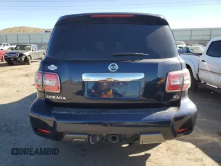 2020 Nissan Armada SL with VIN JN8AY2NCXLX518841, listed as a Copart auction lot 80346634 with 0 mi miles and Salvage Title. Bid and sale history available at carsss.com. Image 6.