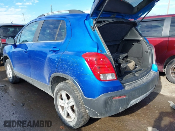 2016 Chevrolet Trax LT with VIN KL7CJPSB2GB542570, listed as a IAAI auction lot 41448934 with 160,468 mi miles and . Bid and sale history available at DreamBid. Image 3.