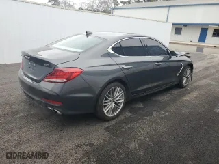 2020 Genesis G70 2.0T with VIN KMTG64LA7LU050255, listed as a Copart auction lot 42339465 with 53,377 mi miles and Clean Title. Bid and sale history available at carsss.com. Image 3.