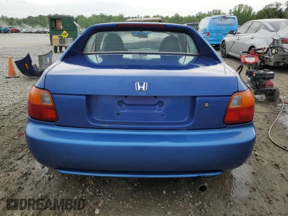 1993 Honda del Sol S with VIN JHMEG1146PS011400, listed as a Copart auction lot 51028714 with 269,282 mi miles and Salvage Title. Bid and sale history available at carsss.com. Image 6.