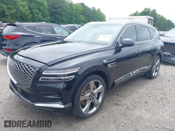 2023 Genesis GV80 z VIN KMUHBDSB1PU112034, wystawiony jako IAAI lot #42358481 z przebiegiem 49 171 mil mil oraz . Historia ofert i sprzedaży dostępna na DreamBid. Obrazek 2.