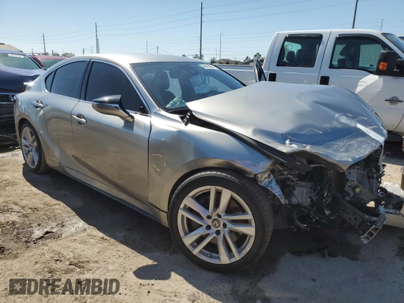 2021 Lexus IS 300 with VIN JTHAA1D22M5115970, listed as a Copart auction lot 44426264 with 24,432 mi miles and Non repairable. Bid and sale history available at DreamBid. Image 4.
