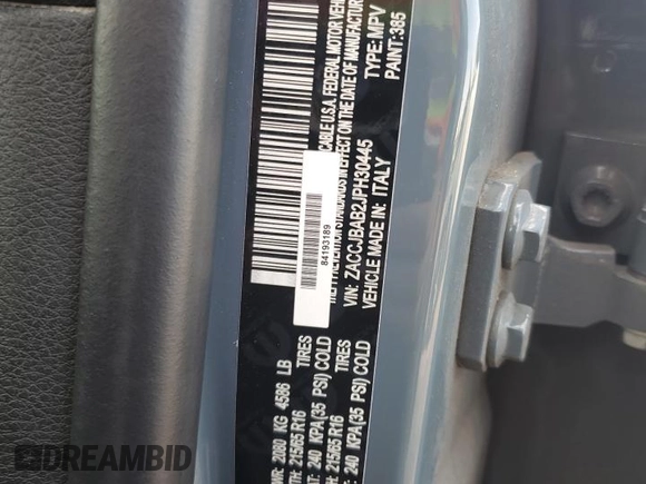 2018 Jeep Renegade Sport with VIN ZACCJBAB2JPH30445, listed as a Copart auction lot 51239365 with 126,341 mi miles and Salvage title. Bid and sale history available at DreamBid. Image 15.