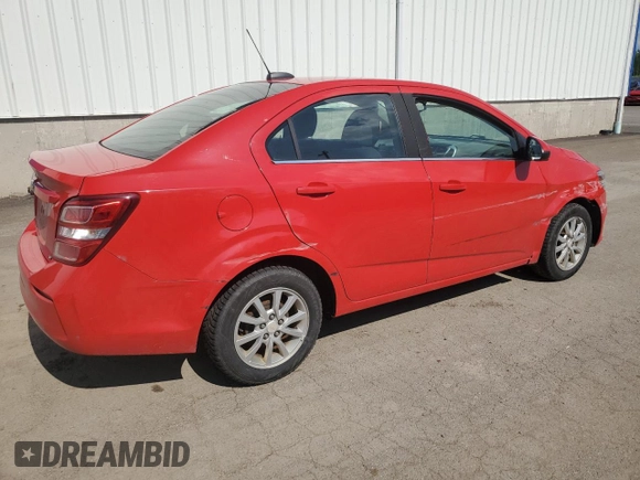 2017 Chevrolet Sonic LT with VIN 1G1JD5SH7H4168966, listed as a Copart auction lot 60683275 with 181,020 mi miles and Salvage title. Bid and sale history available at DreamBid. Image 3.