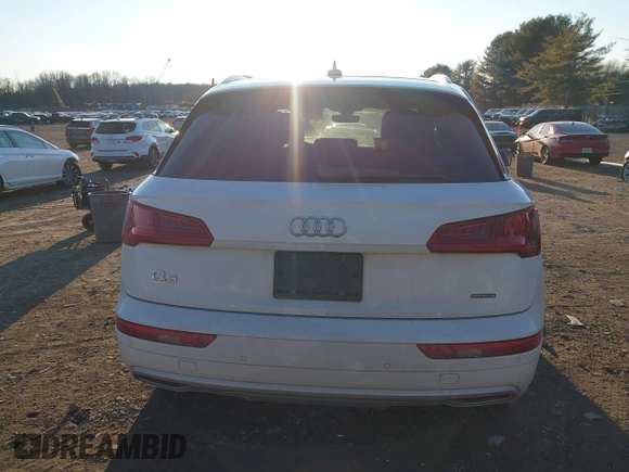 2020 Audi Q5 Premium Plus with VIN WA1BNAFY3L2060967, listed as a IAAI auction lot 41344576 with 74,755 mi miles. Bid and sale history available at carsss.com. Image 16.