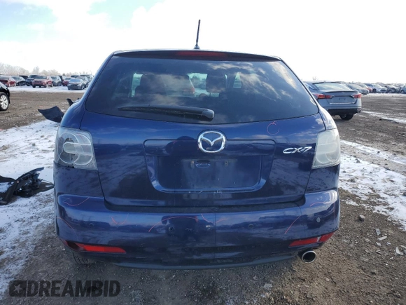 2011 Mazda CX-7 i SV with VIN JM3ER2A53B0393942, listed as a Copart auction lot 88885905 with 99,867 mi miles and Salvage Title. Bid and sale history available at carsss.com. Image 6.